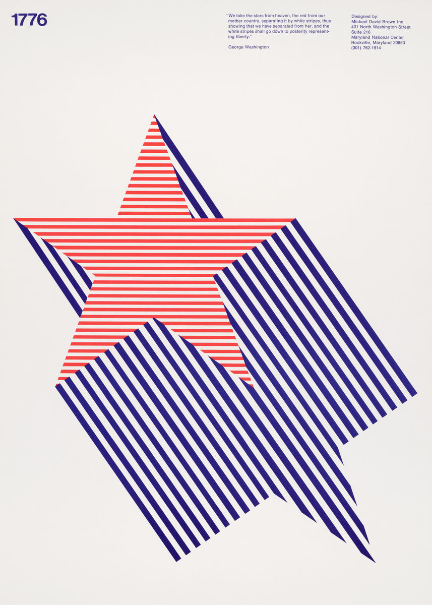 1776 America vintage poster