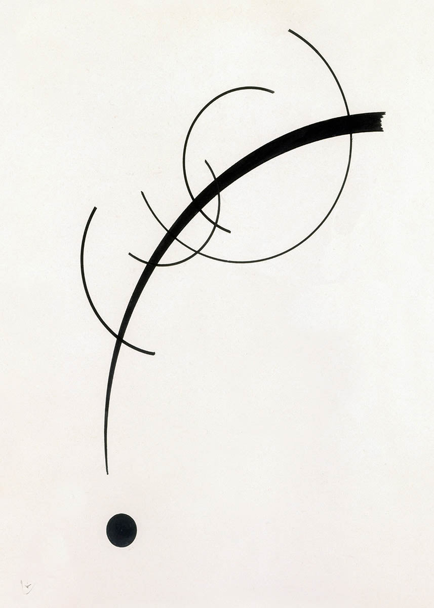 Kandinsky - Free curve to the point