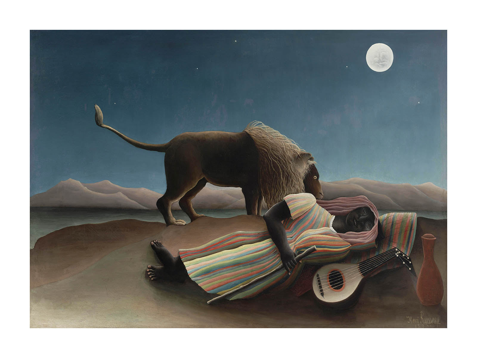 Henri Rousseau sleeping gypsy poster