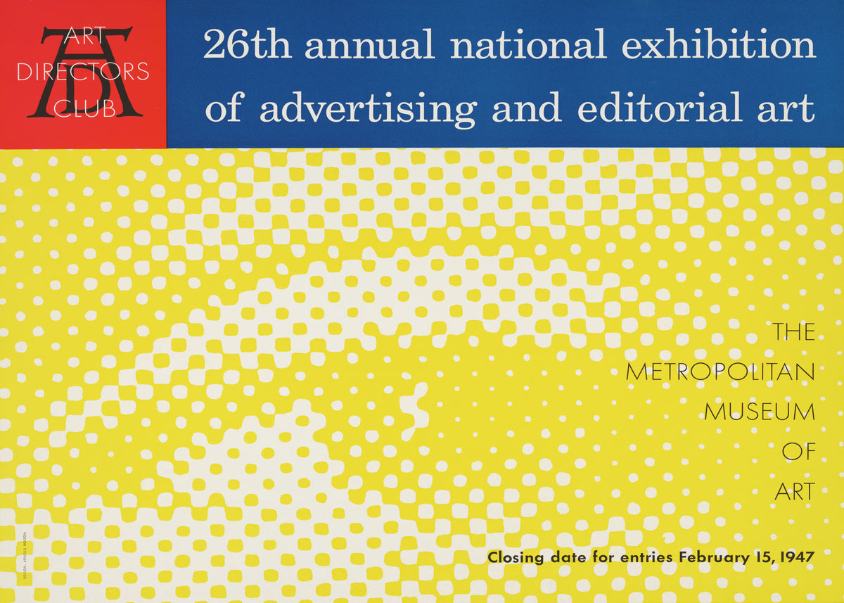 Vintage exhibition poster