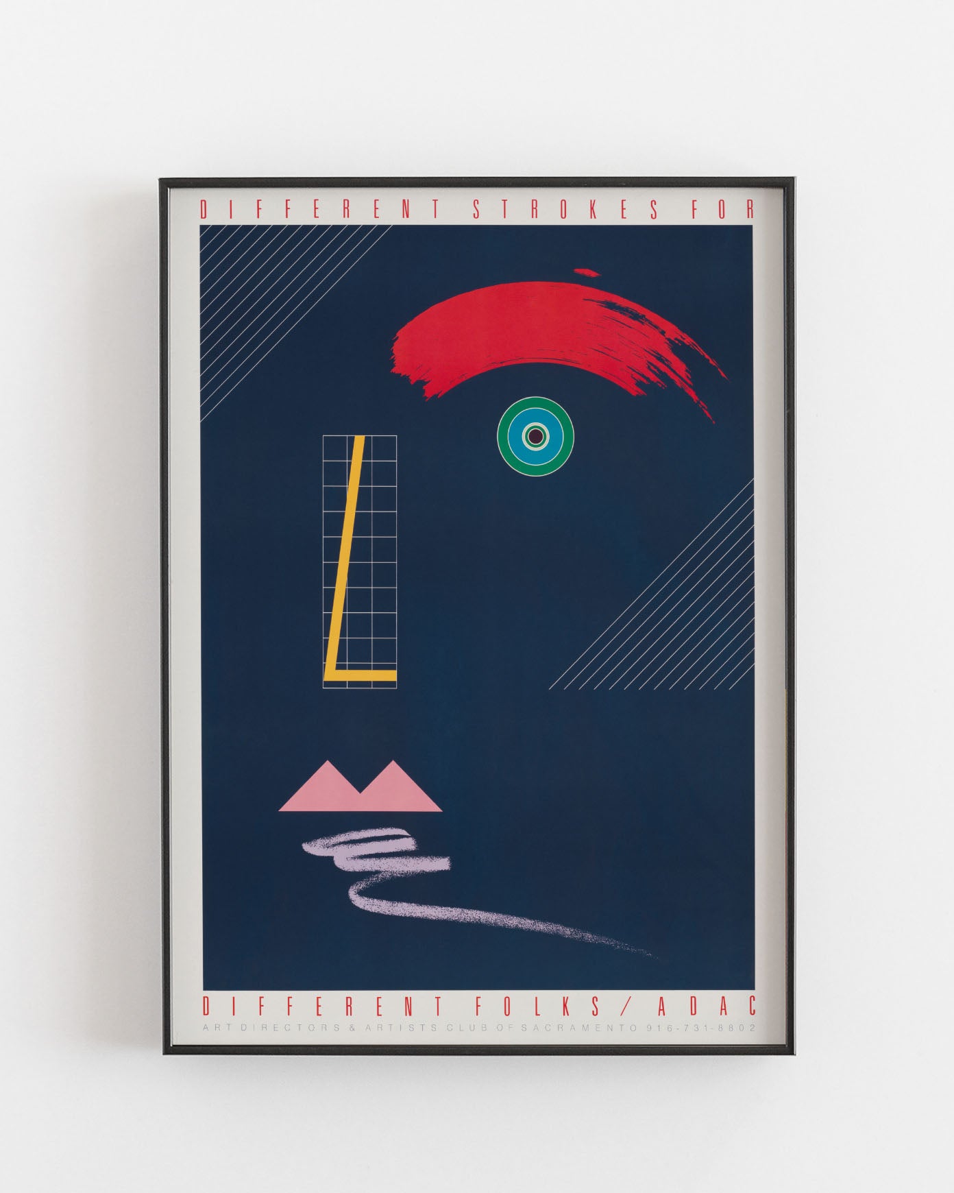 Different strokes exhibition poster