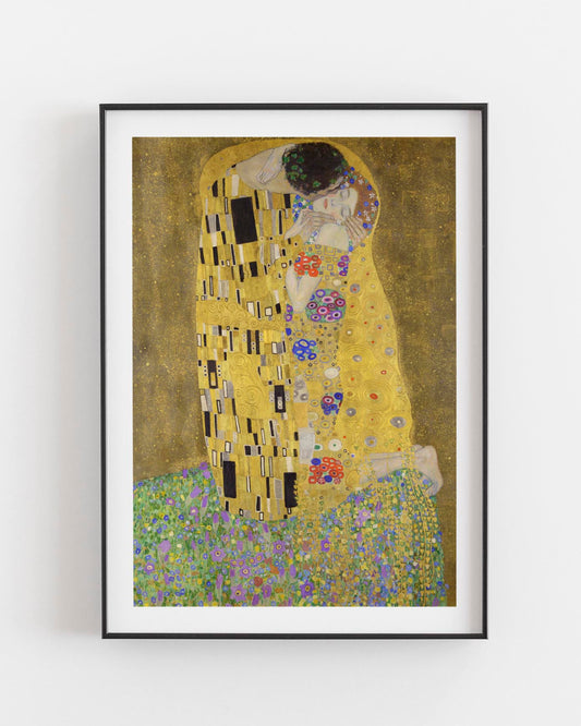 Gustav Klimt the kiss poster