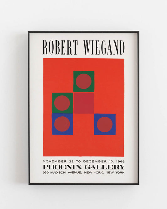 Robert Wiegand exhibition poster
