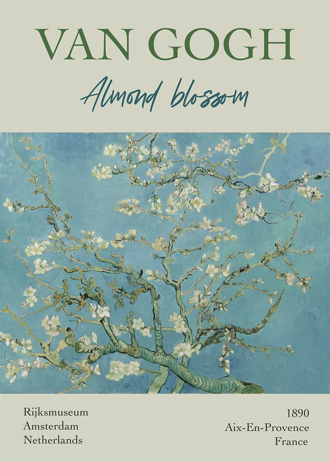 Van Gogh almond blossom print