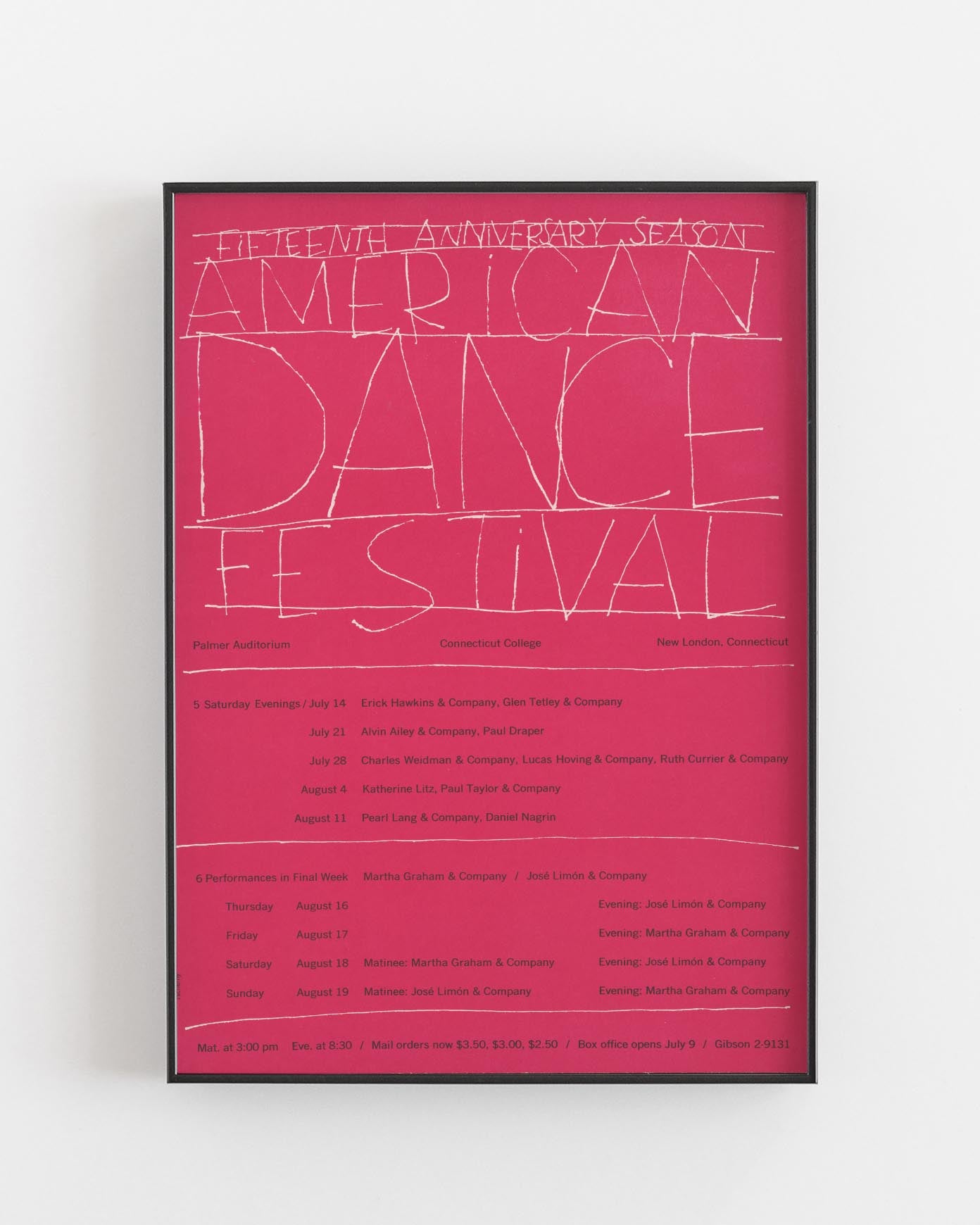 American Dance festival poster