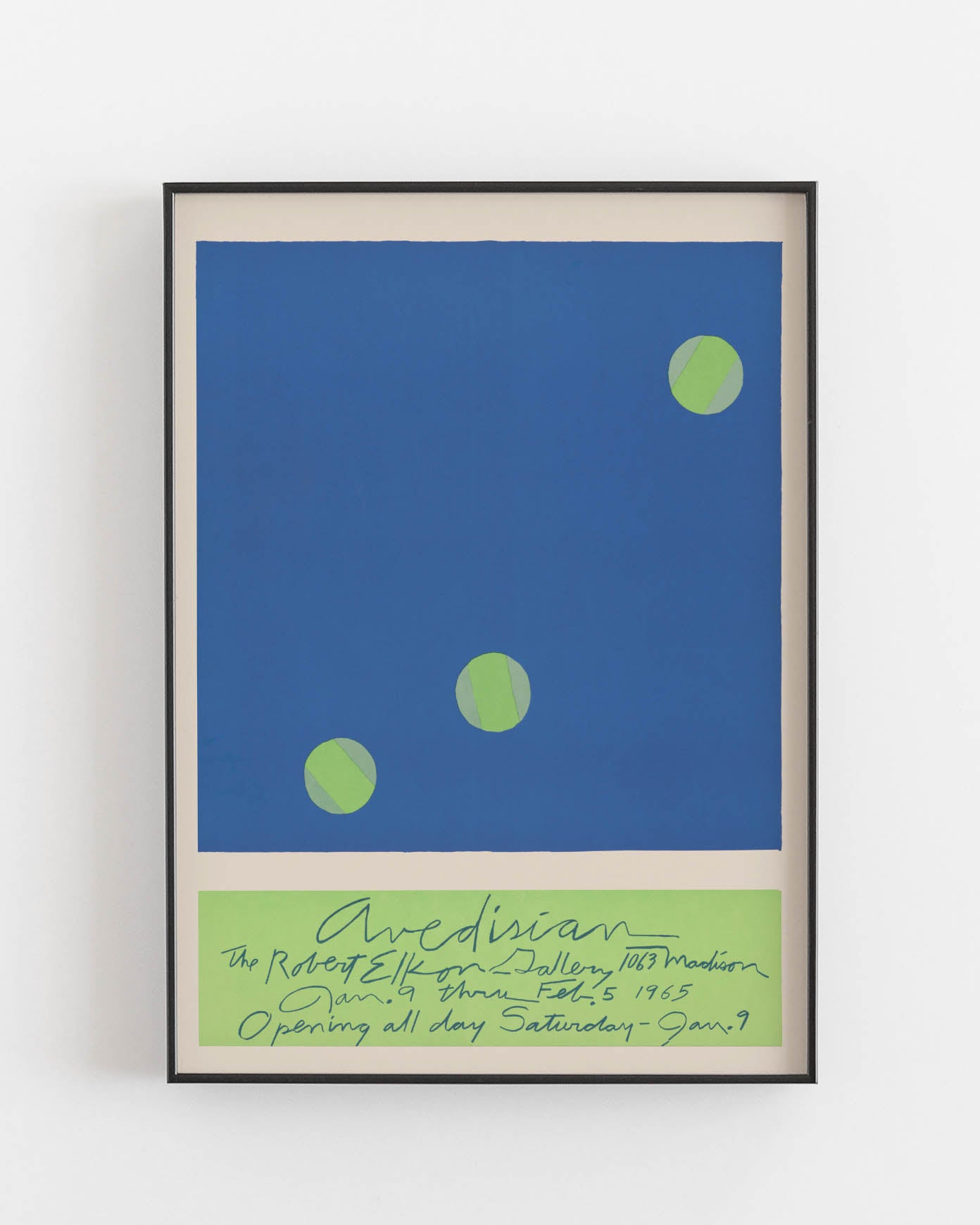 Avedisian exhibition poster