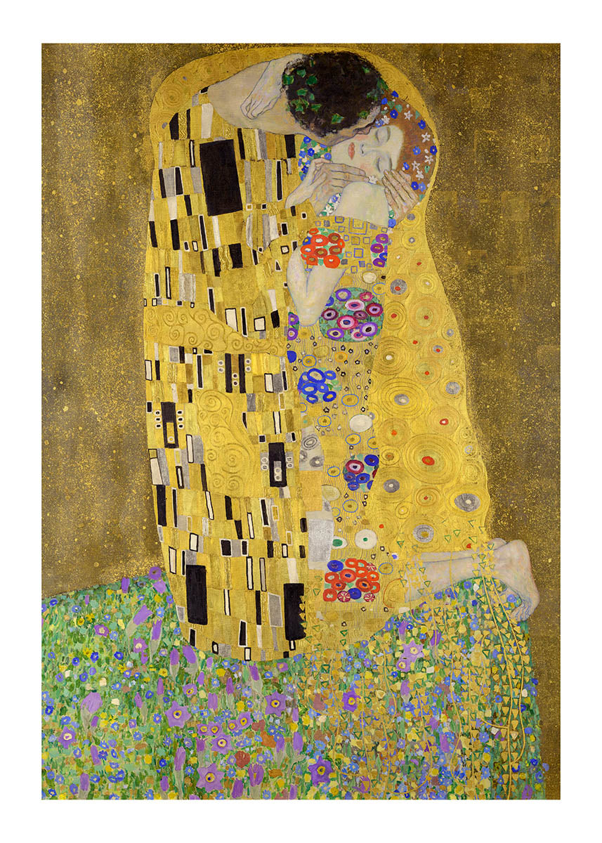 Gustav Klimt the kiss print