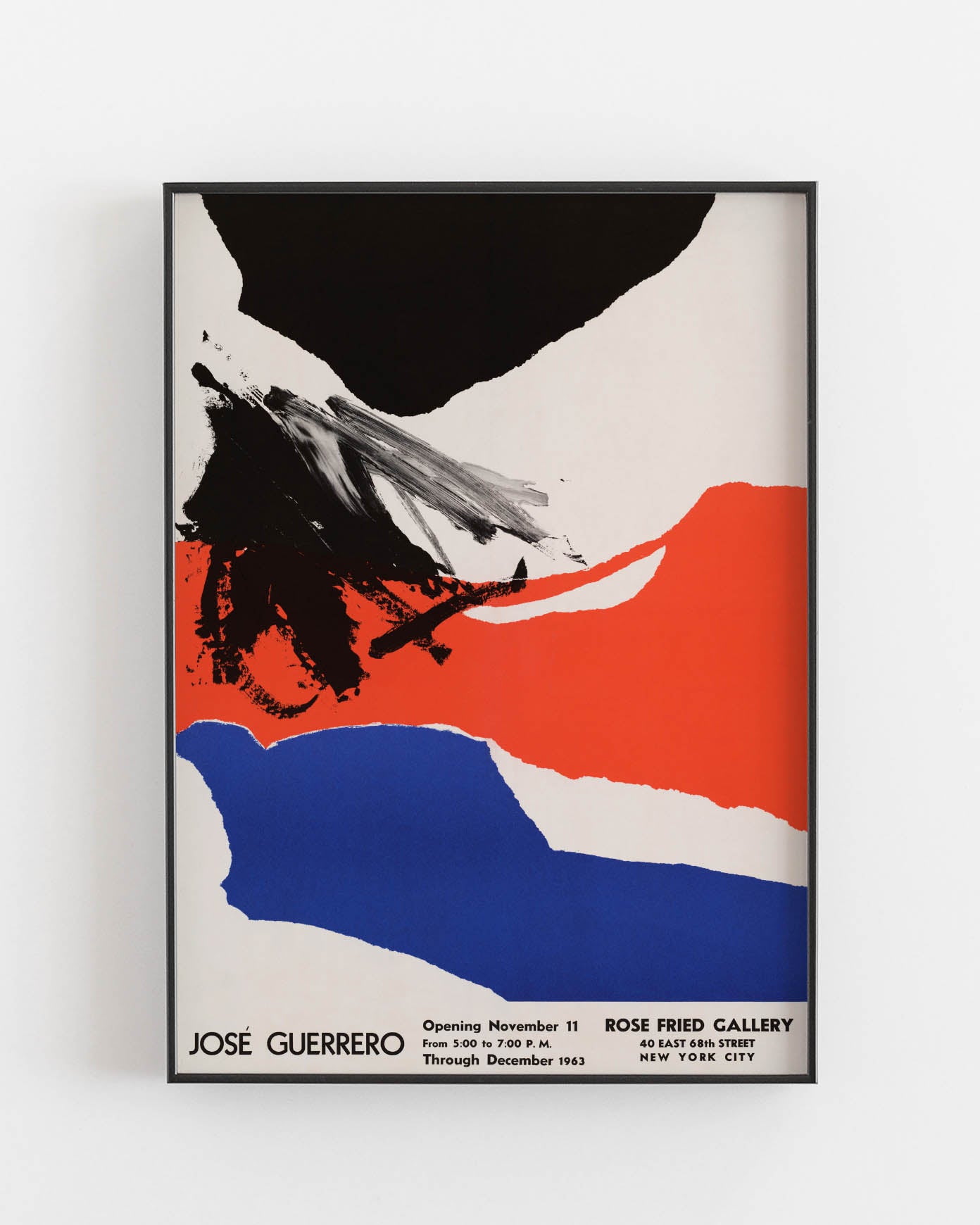 Jose Guerrero exhibition poster